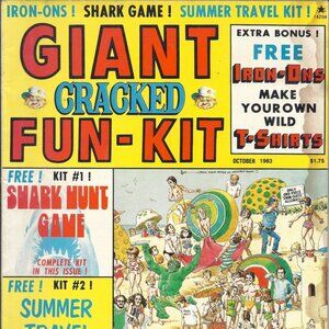 1983 Magazine: Giant Cracked Oct. 1983 / Fun Kit, with Iron-Ons!